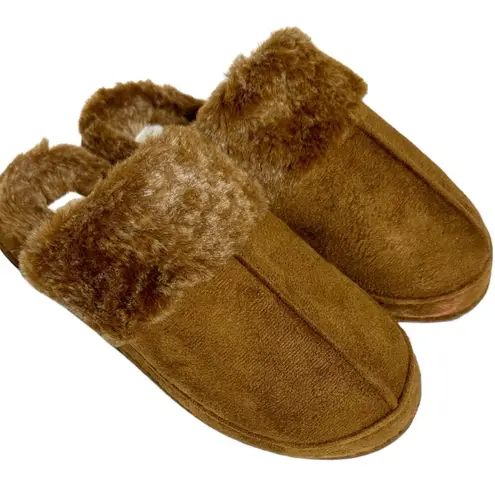 Kooba  women Microsuede Scuff Chestnut slippers size L 8 -9  NWT