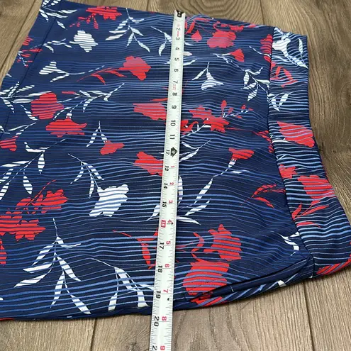 EP Pro NY High Rise Golf Skirt Floral Swirl Golf Skirt Skort Red Blue Size M Size M