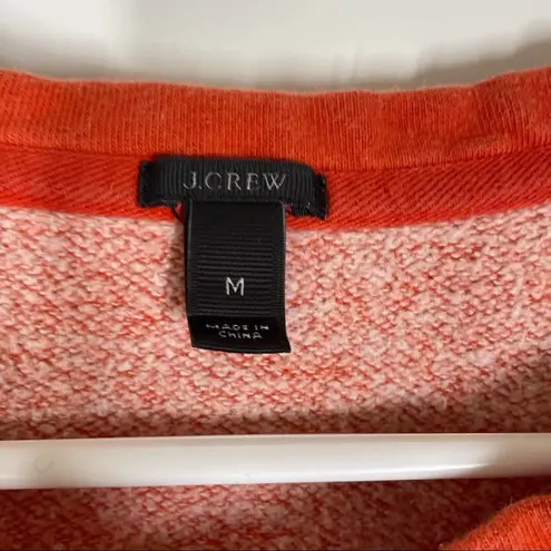 J.Crew  Nautical Crewneck Fleece Sweatshirt Red Cream Size Medium