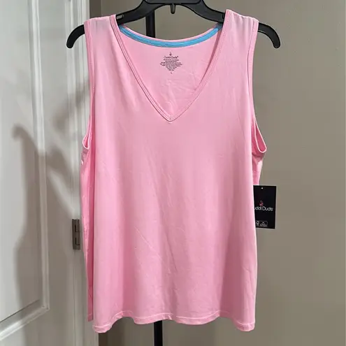 Cuddl Duds Women’s Sleeveless Pajama Top & Wide Leg Pajama Pant 2pc Set Large - Image 3