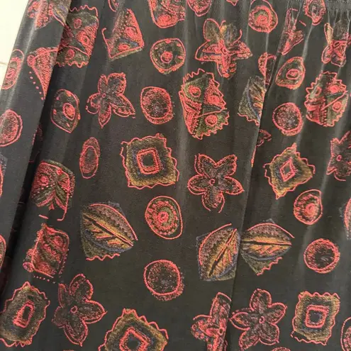 Coldwater Creek Women’s 1X Black Patterned Slinky Dress Pants