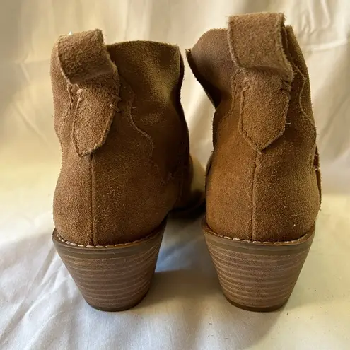 Kelsi Dagger  Brooklyn Mocha Kamper Western Ankle Bootie-Size 7  NWOB