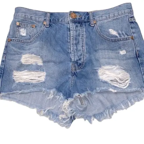 One Teaspoon One X Teaspoon denim festival shorts size 27