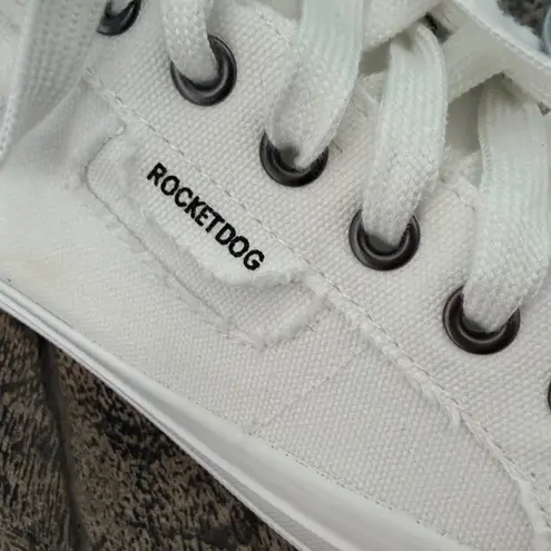 Rocket Dog Women's White Canvas Cecilacs Size 8.5