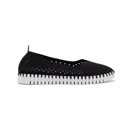 ILSE JACOBSEN Womens Tulip 3775 Flats Black Size 9