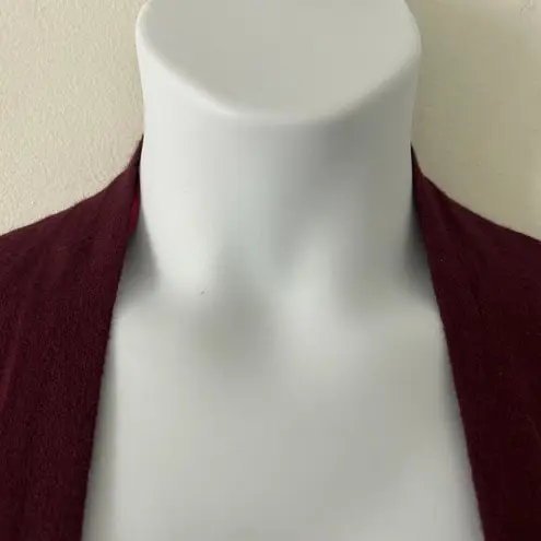 Evolution by Cyrus Open Front Button Detail Open Front Cardigan S Small Red - Image 6