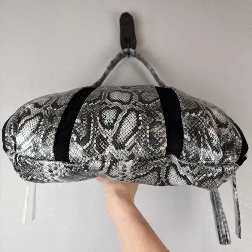 Aimee Kestenberg Tuscany Hobo Purse Shoulder Bag Suede Animal Print Leather