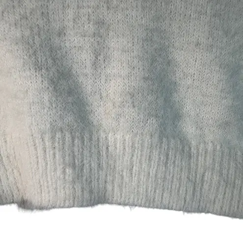 William Rast Fuzzy Knit Collared Cropped Sweater Ivory Cozy– Size Small – NWT - Image 8