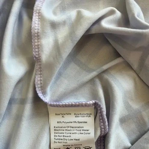 Just Love  Women Buffalo Plaid Pajama Pants Sleepwear Purple size XL