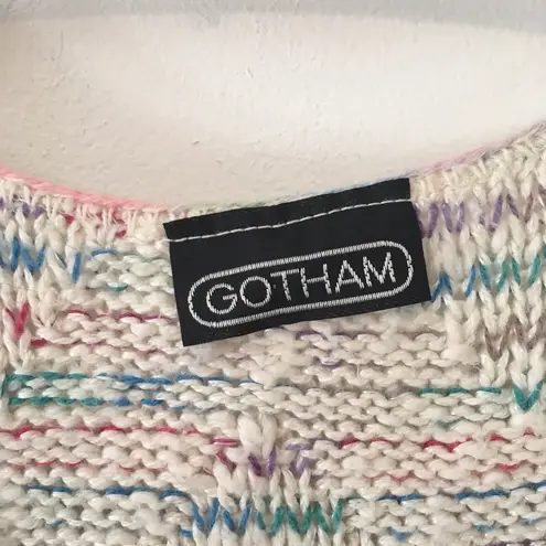 Vintage 80s chunky knit Loose Fit Zigzag Knit Top Blue