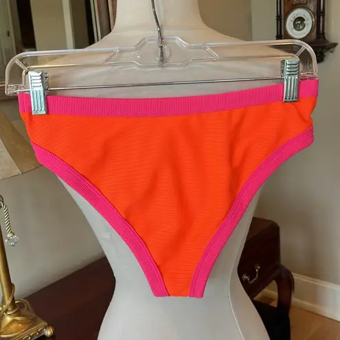 Neon Orange Pink Bikini Bottoms New Size undefined