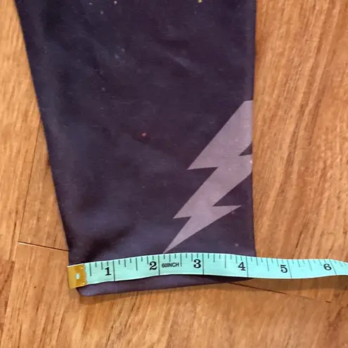 Poetry Funky Lightning Bolt Stretchy Leggings EUC Sz Small Colorful Elastic