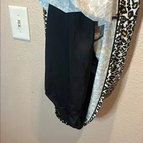 Swimsuits for All Women’s Leopard Print Swim Dress Size 24 Black