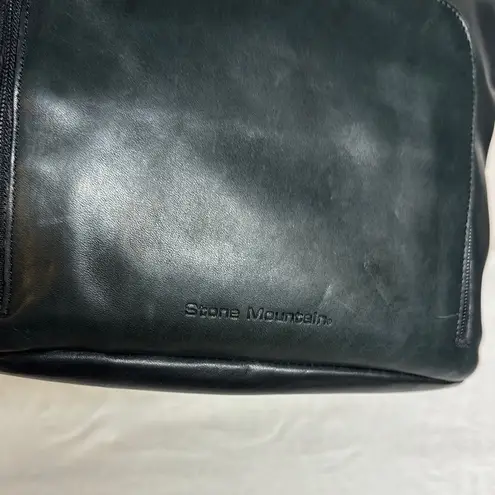 Stone Mountain Black Shoulder Bag Sleek Minimalist Design