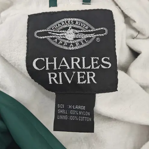 Charles River Apparel Charles River Womens Green Yellow Nylon Long Sleeve Kennedy Volleyball XL