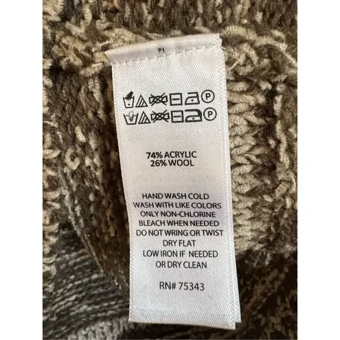 Christian Siriano Womens Wool Gray Long Sleeve Turtleneck Pullover Sweater sz S