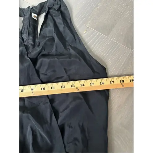 Rory Beca Black 100% Silk Halter Jumpsuit Sz S Minimalist Natural Fibers Chic