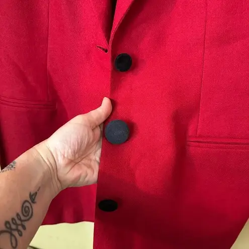 Jennifer Moore  Red Wool Blazer Size 16