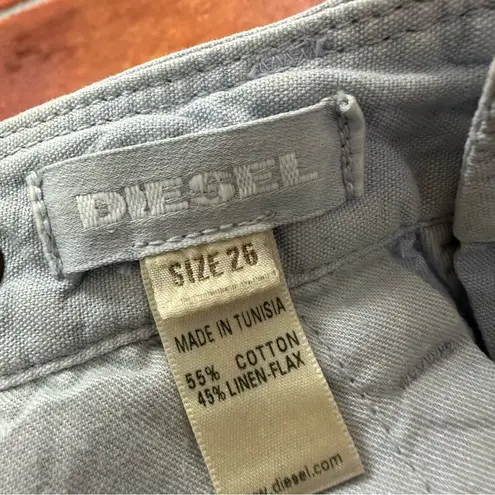 Diesel Linen and Metal Grommet Shorts