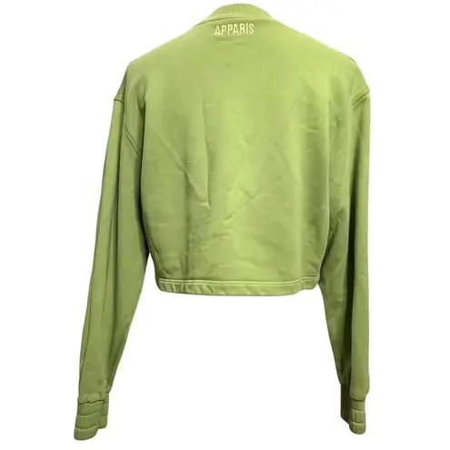 Apparis Isabel Cropped Sweatshirt Women's Size S Epson Green Organic Cotton