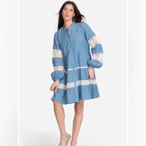 Johnny Was LAGUNA PIECED MINI DRESS