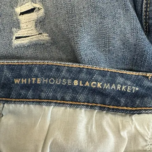 White House | Black Market The  The Girlfriend Distressed Denim Shorts Size 4