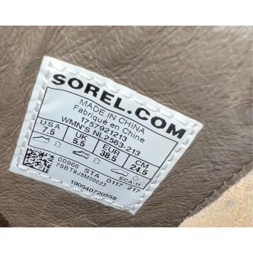 Sorel  After Hours Women's Mid Calf Wedge US 7.5 Tan Suede