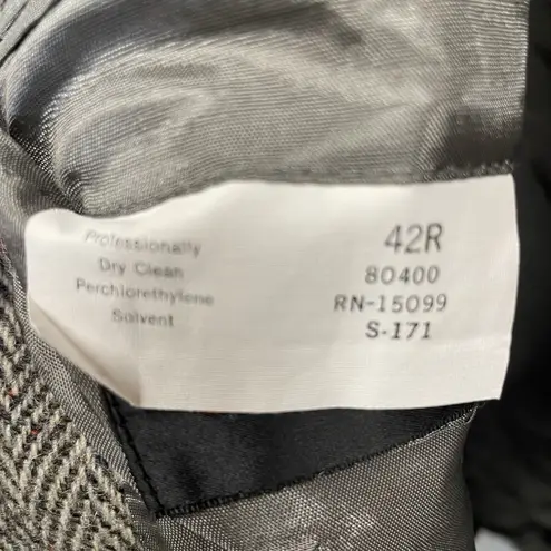 Vintage One‎ Of A Kind Christmas Womens XXL Wool Coat Hand Painted Rudolf Lights Gray