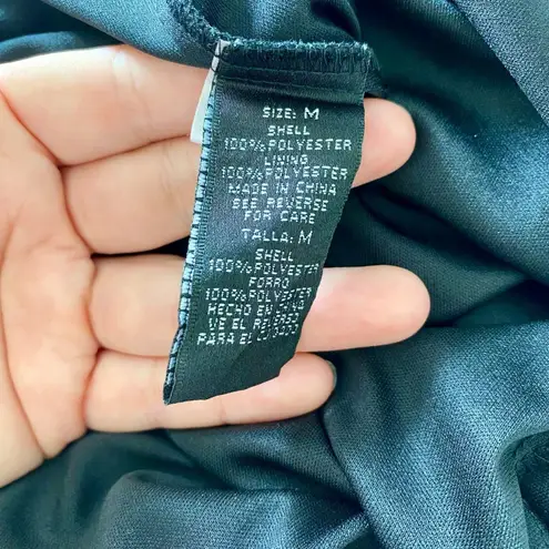 Early 2000's Black Gold Chain Mesh Animal Print Midi Party Dress M Size M