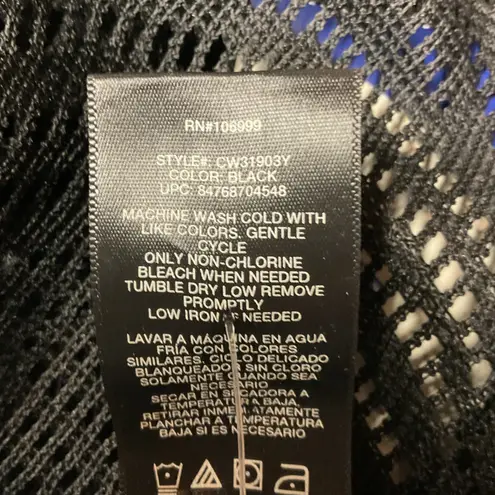 Catalina Women's Batwing Tunic Size 2X Black Cinched Front Swim Cover-Up NWT