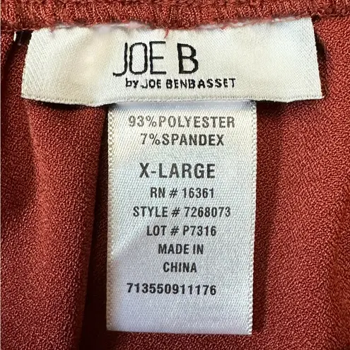 Joe Benbasset Joe B. by Double-Breasted Mini Skirt. Rust Color. Size X-Large.
