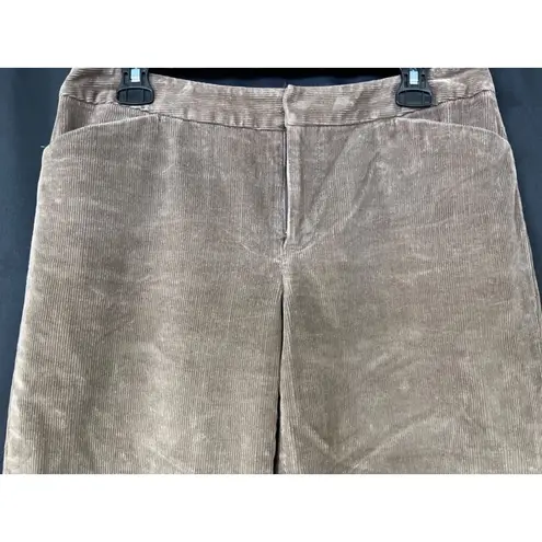 Rafaella Petites Women's Brown Corduroy Pants/Straight Leg Sz 10P SKU 5917