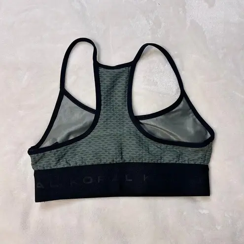 Koral Women's Sweeper Mesh Netz Agave Green & Black Sports Bra - Size XS