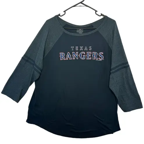 Genuine Merchandise Texas Rangers MLB Women’s‎  3/4 Sleeve Size 2XL