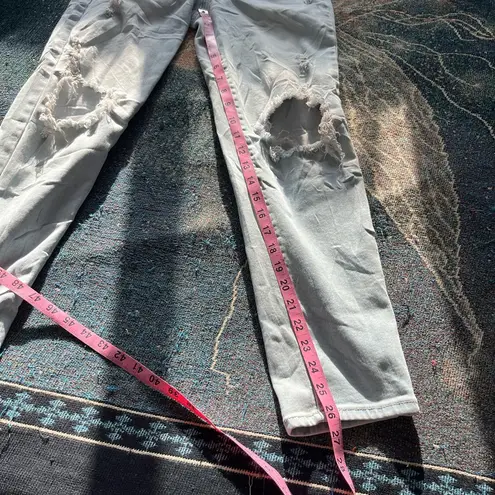 Wax Jean Collection Straight Leg Jeans Light Wash Distressed 3/26 Y2K Vintage