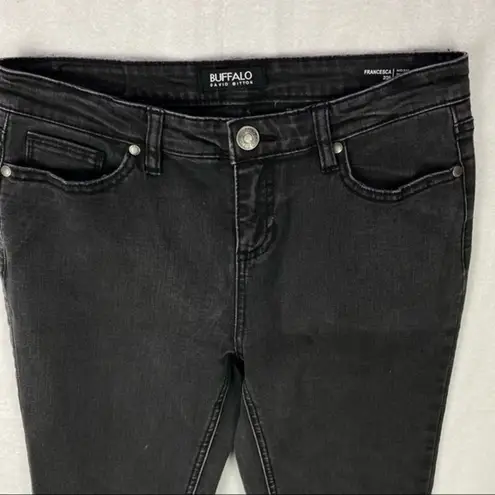 Buffalo David Bitton Francesca Womens Jeans Size 2 Stretch Gray Denim Skinny Mid