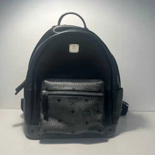 MCM Stark Visetos Top Handle Backpack Bookbag