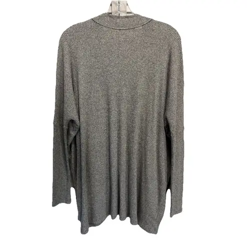 Carly Jeans Gray Oversized Long Sleeve Sweater Size Small V Neck Gray