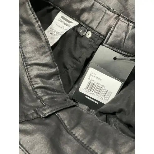 Dr. Denim Lexy Skinny Jeans in Black Metal Small Womens Vegan Pleather