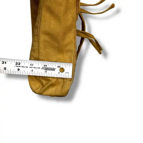 Vintage Y2K Canvas Shoulder Purse Bag Sand Beige Tan Khaki Pockets Flaps