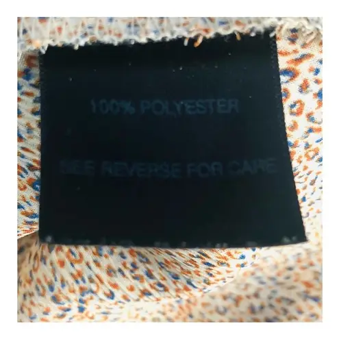 Patterson J. Kincaid Boho Sheer Tunic Dress Tan Pebble Stone Jeweled Ruffle Hem Size M