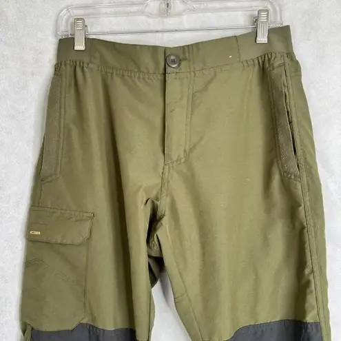 Decathlon Army Olive Green Gorpcore Cargo Utility Hiking Pants Sz S/M Size M