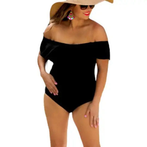 Jess Lea Black Off The Shoulder Lace