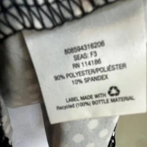 Covington Womens XL Black Polka Dot Button Down Shirt Dress Long Sleeve