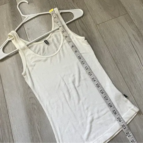 James Perse Tank Top ribbed womens Cream (small) basic layering minimalist chic