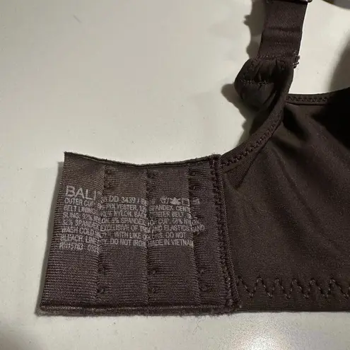 Bali Bra 38DD Brown Mesh Trim Underwire Full Coverage