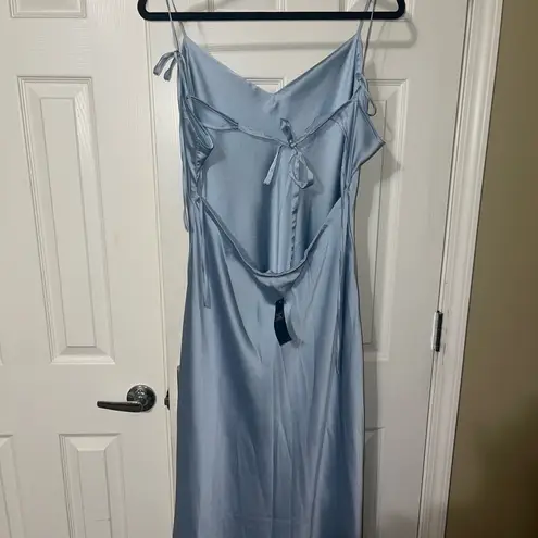 Abercrombie & Fitch NWT  Light Blue Satin Dress, Never Been Worn