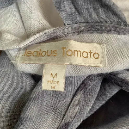 Jealous Tomato Top Partial Open Ladder White Flowy