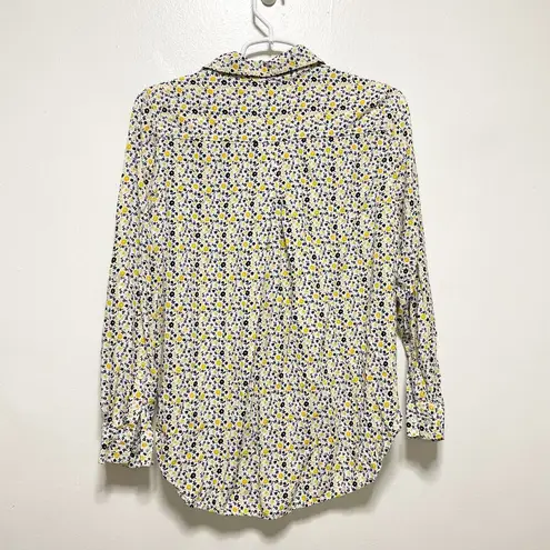 Velvet Heart Velvet Floral Heart Long Sleeved Button Down Top