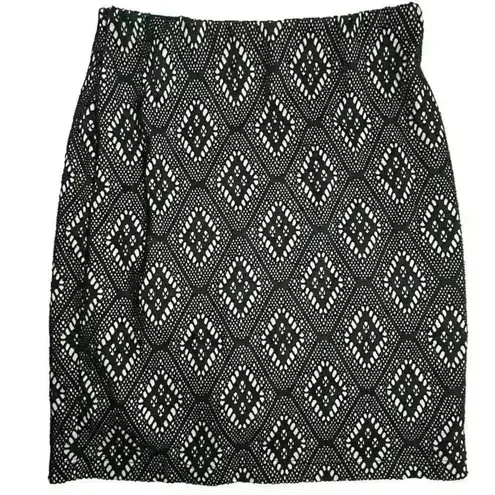 Renee C . Women's Black Lace Pencil Skirt M/P Knee Length Formal